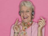 happy older single woman