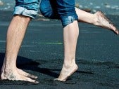 Are you relaxed? legs sand