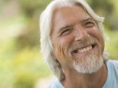 How To Flirt With An Older Man smiling man with white hair