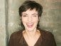 woman smiling and winking