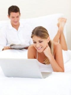 Woman Blogging
