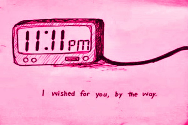 wishing on clock