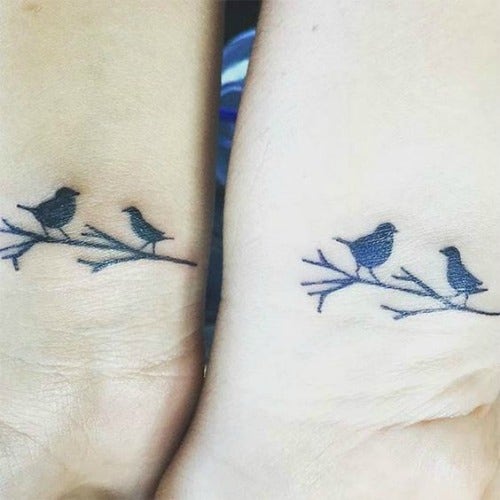 birds mother daughter tattoos