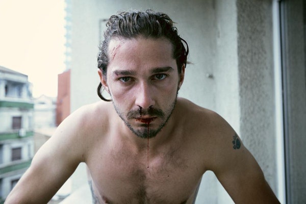 Shia LaBeouf bloody nose naked losing virginity first time sex