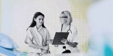 Woman seeing a woman doctor 