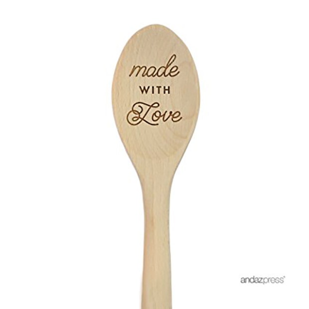 Andaz Press Laser Engraved Wooden Mixing Spoon mothers day gift for girlfriend
