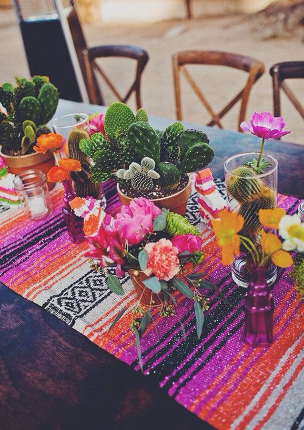 cactus centerpiece diy cinco de mayo decorations
