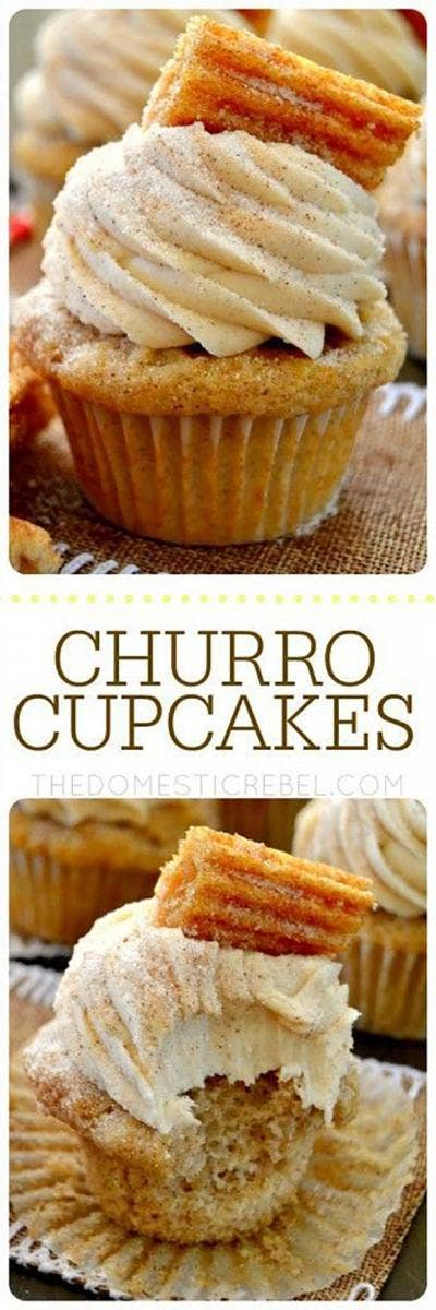 churro cupcakes diy cinco de mayo decorations
