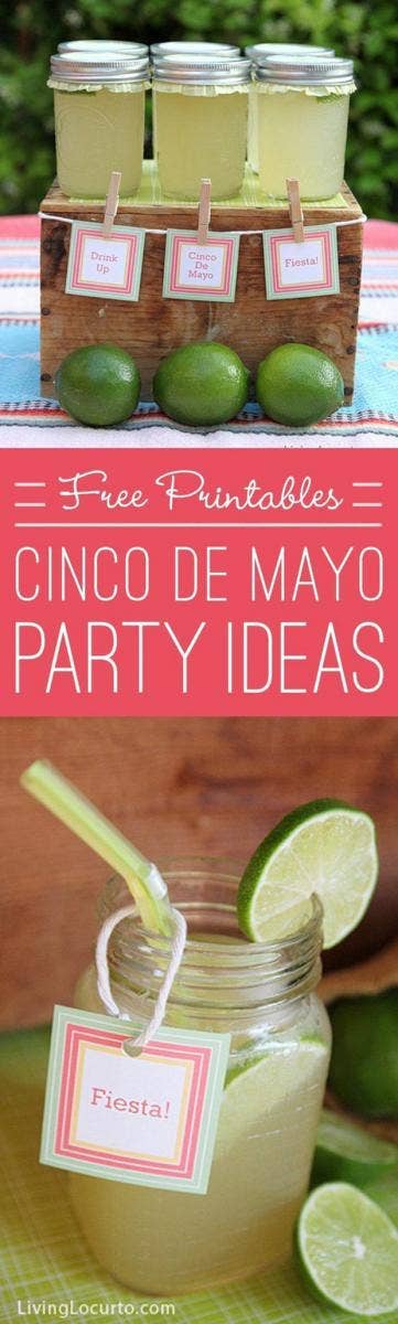 mason jar margarita diy cinco de mayo decorations