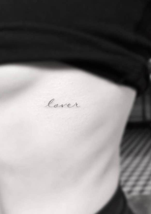 love minimalist tattoo