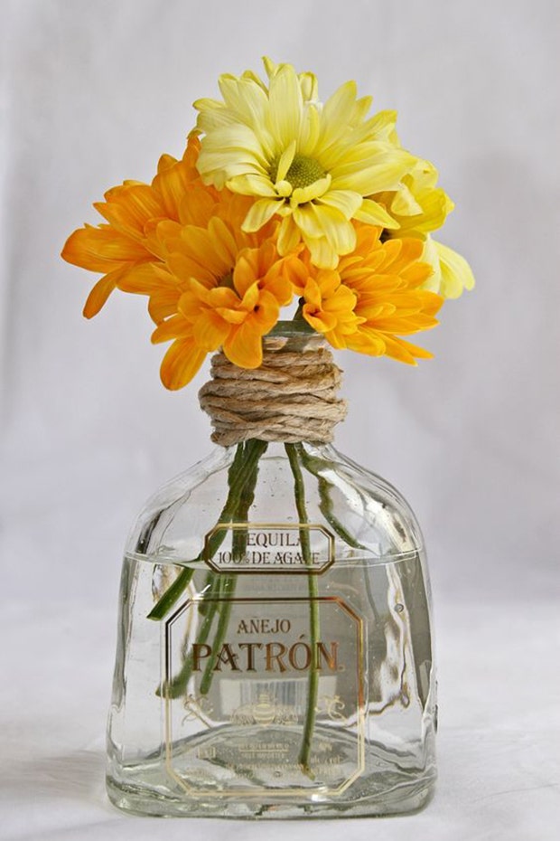 patron flower vase diy cinco de mayo decorations