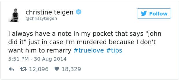 Chrissy Teigen quotes Chrissy Teigen memes Chrissy Teigen twitter tweets