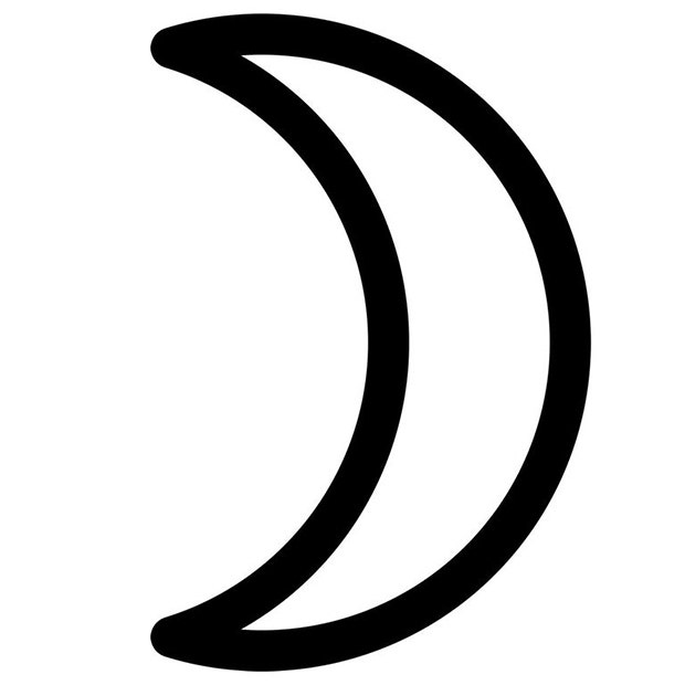 moon astrology symbol