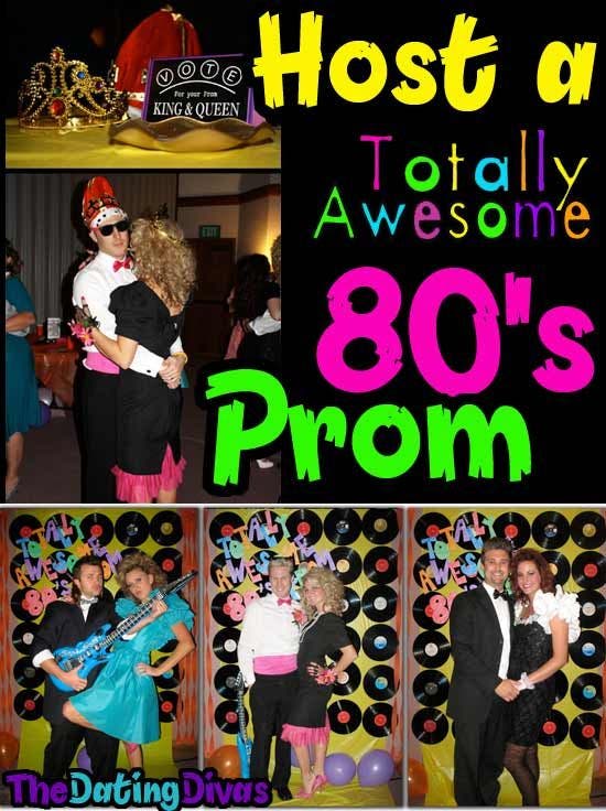 1980s Prom adult birthday party idea