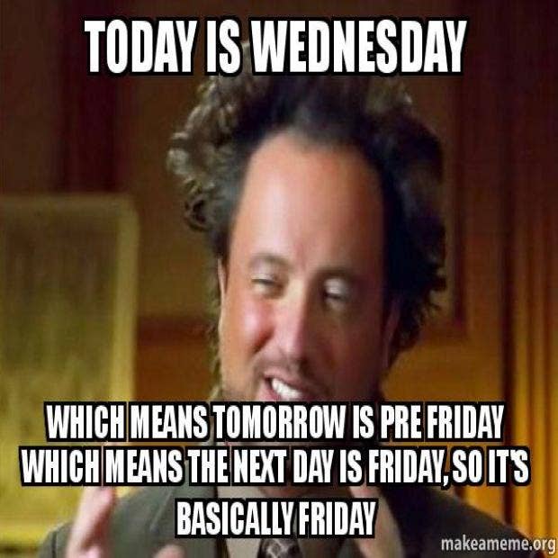 Wednesday memes funny jokes