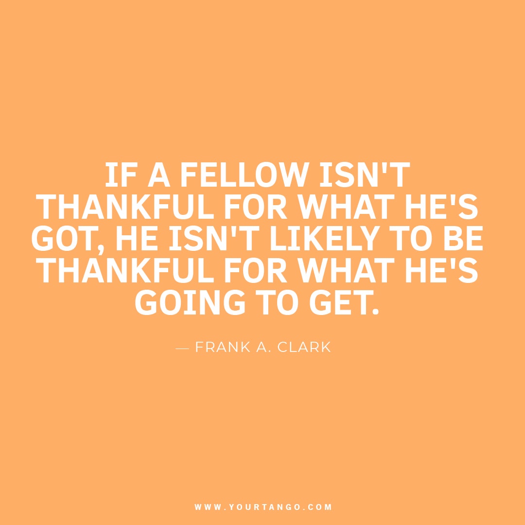 Frank A Clark gratitude quote