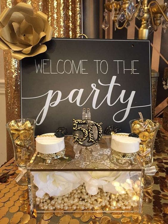 The Great Gatsby themed adult birthday party idea