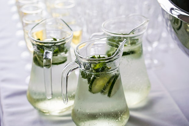 White Cucumber Sangria BBQ Cocktail Drink Recipes
