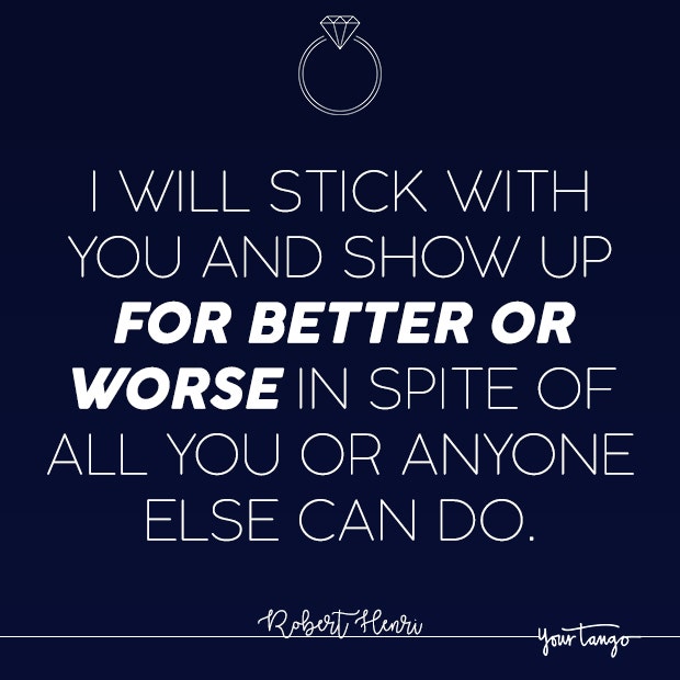 wedding quotes for better or for worse marriage vows