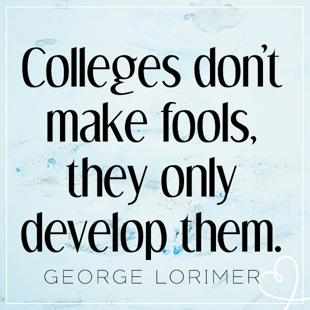 Funny quotes back to college