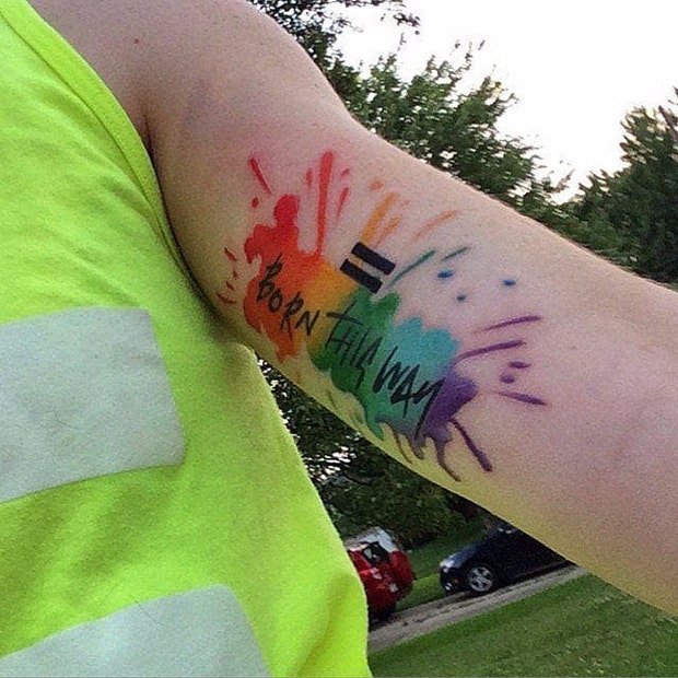 lgbtq tattoos gay tattoo lesbian tattoo queer tattoo rainbow tattoo designs