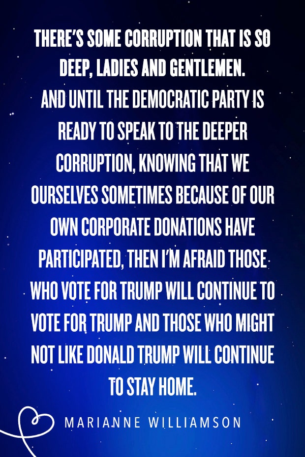 Marianne Williamson​ quotes democratic debate presidential candidate