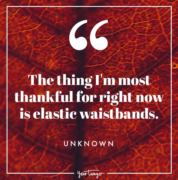 elastic waistbands Thanksgiving quote