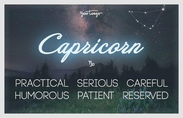 Capricorn: practical, serious, careful, humorous, patient, reserved