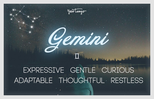 Gemini: expressive, gentle, curious, adaptable, thoughtful, restless