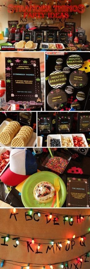 Stranger Things adult birthday party idea