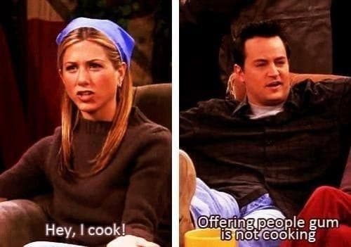 Rachel Green and Chandler Bing Friends TV show quotes