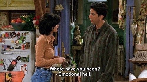 monica geller and ross geller Friends TV show quotes