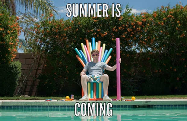 funny pool memes first day of summer