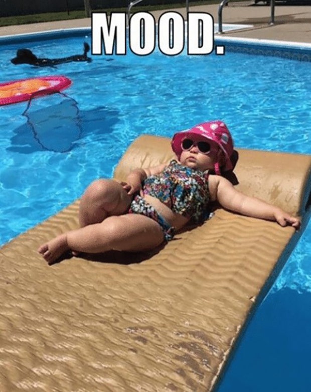 funny pool memes first day of summer memes