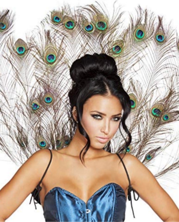 Peacock Halloween costume for Virgo