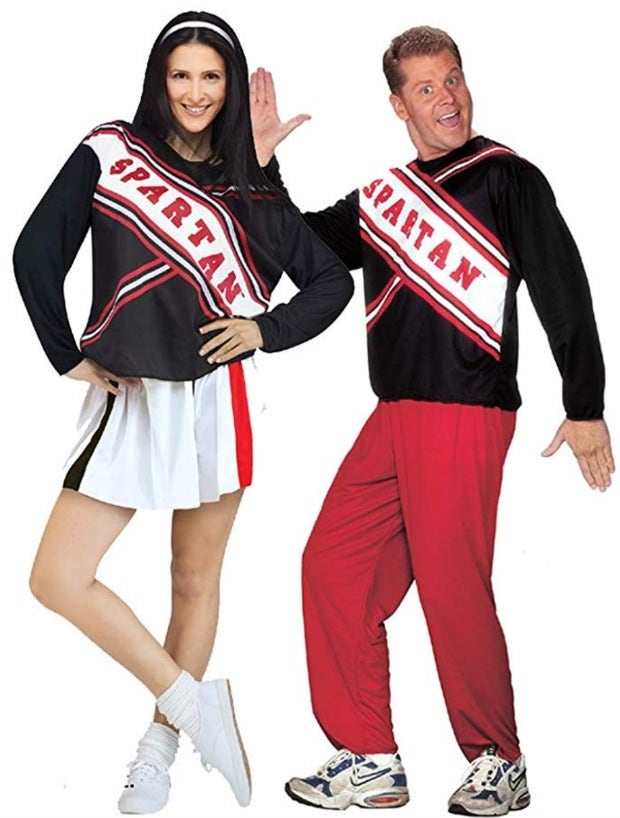 Spartan cheerleaders couples costume