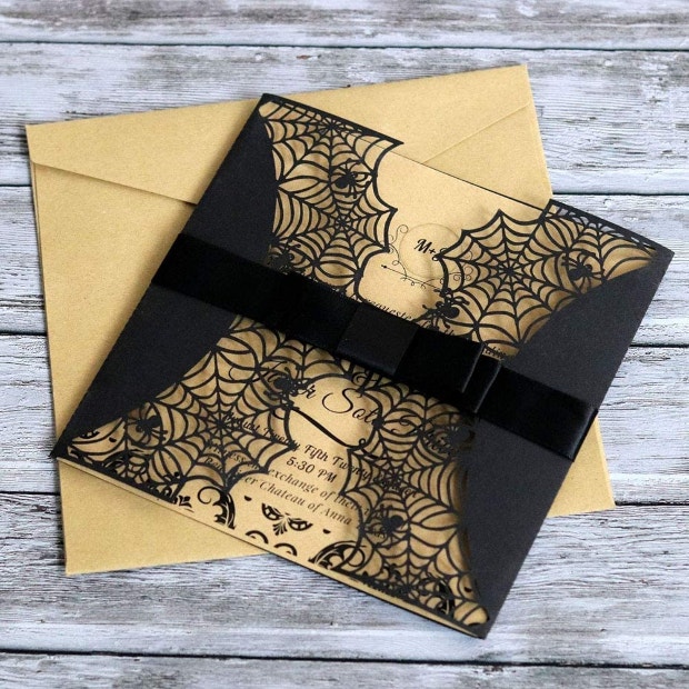 halloween wedding ideas invitation