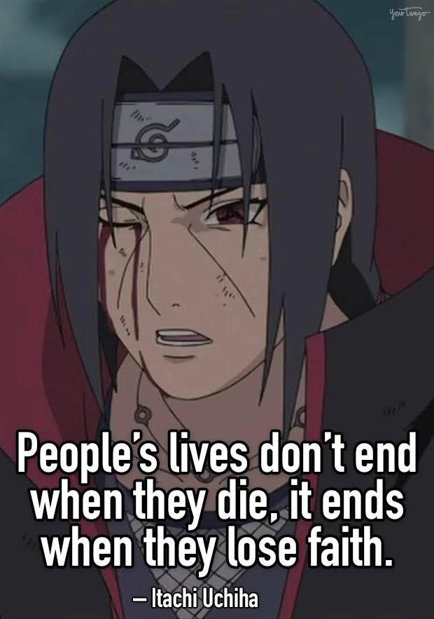 itachi uchiha anime quotes