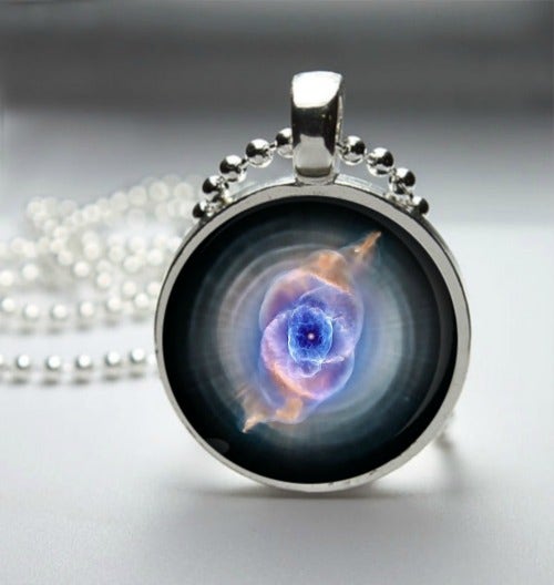 Cat&#039;s Eye Nebula Pendant Necklace