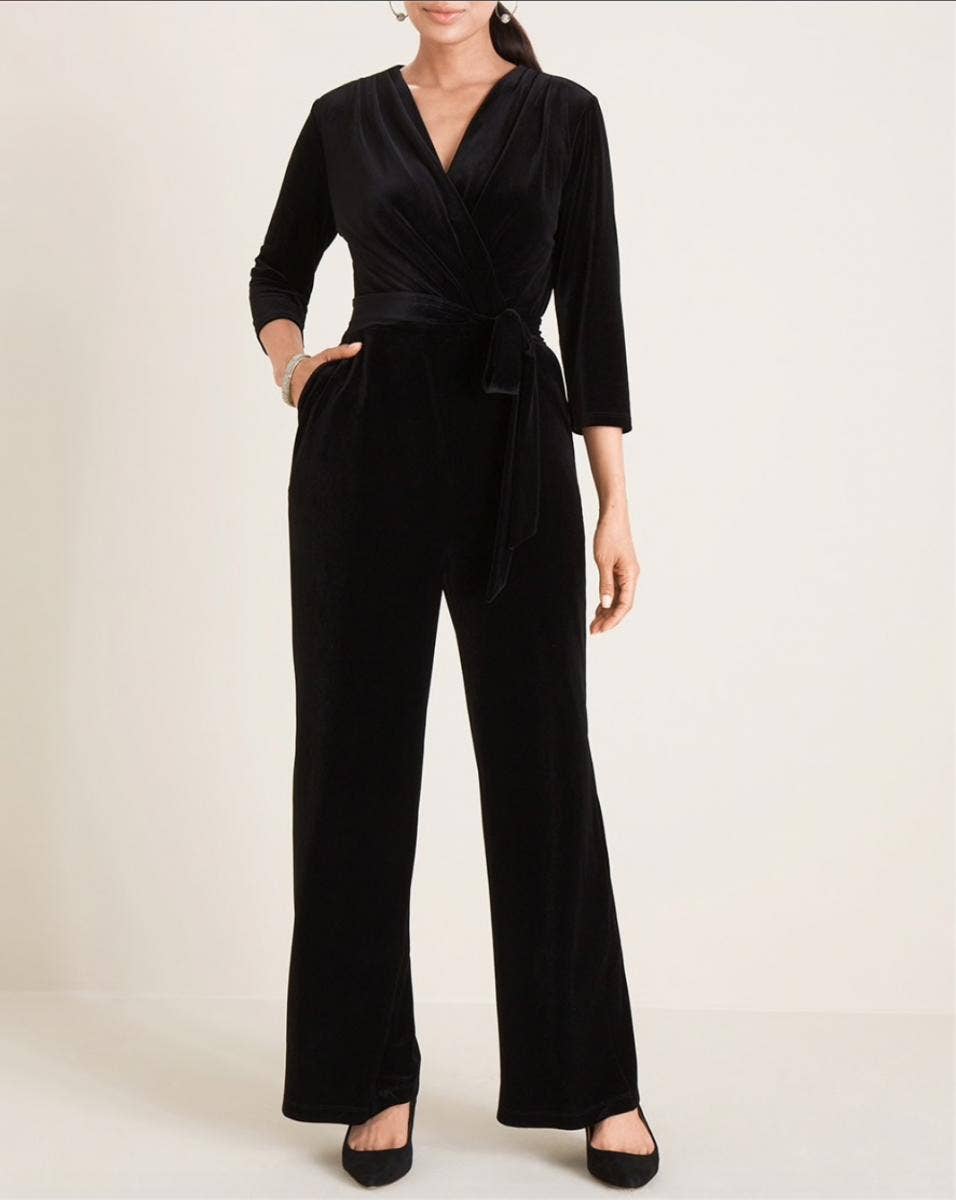 Chico&#039;s Velvet Jumpsuit