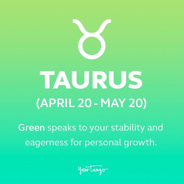 Taurus zodiac sign color green