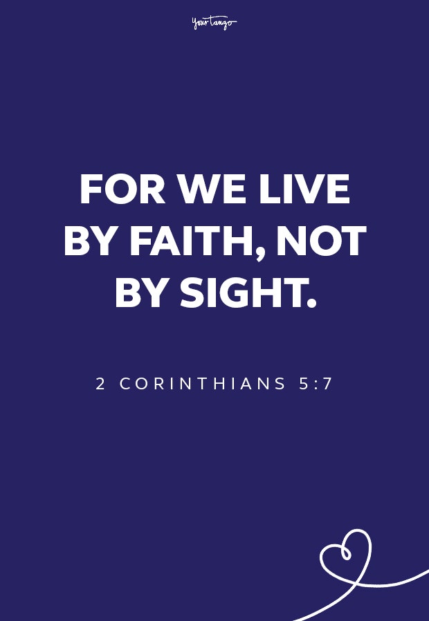 2 Corinthians 5:7 short bible quotes