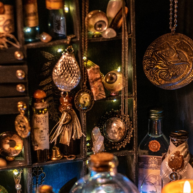 halloween wedding ideas apothecary