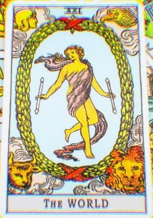 the world tarot card