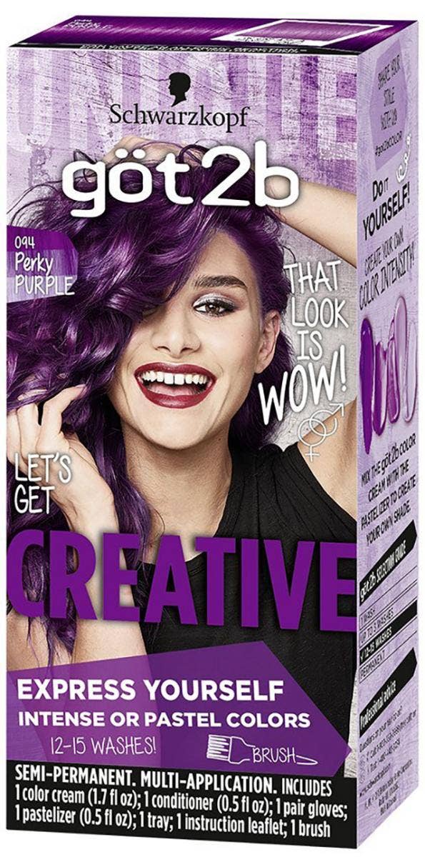 Got2b Creative Semi-Permanent Hair Color in Perky Purple