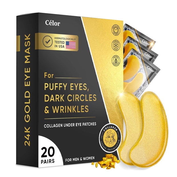 amazon stocking stuffers gold eye mask