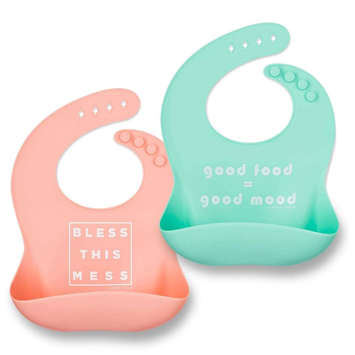 Simka Rose Silicone Baby Bibs