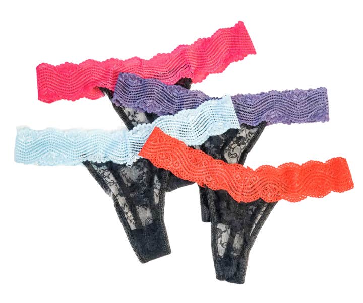 Kix&#039;ies Contrast Lace Thong 