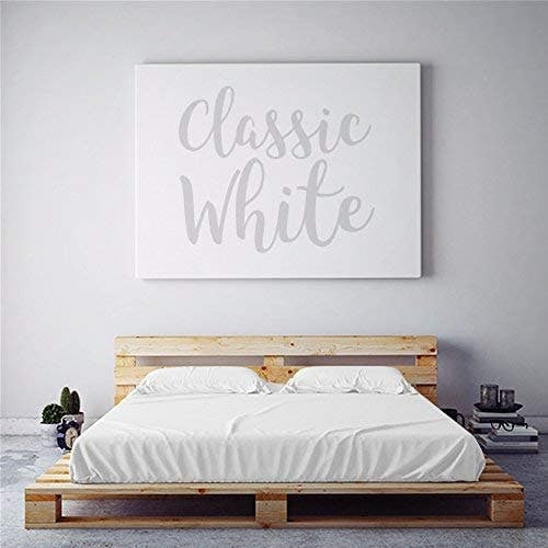 eachSkinSheets Night Sweats: The Original Moisture Wicking California King Sheet Set Classic White