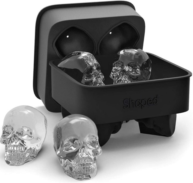halloween wedding ideas skull ice cube